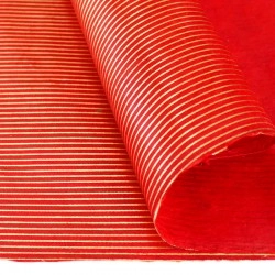 TrezOr rouge lignes imprimées or