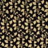 Gingko doré sur fond noir
