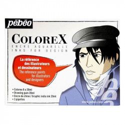 Encre aquarellable Colorex - Set 20ml x8