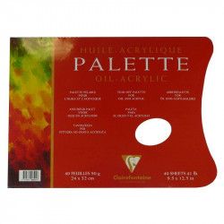 Palette Huile/Acrylique Encollé 3 côtés 90g - 40F 24x32