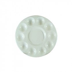 Palette plastique ronde 10 trous D17cm