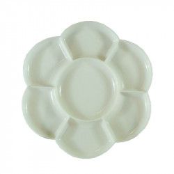 Palette plastique marguerite 7 alvéoles avec couvercle