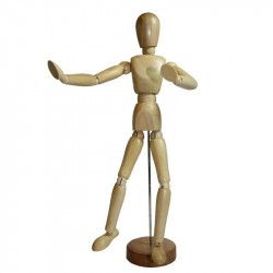 Mannequin Homme en bois 30cm