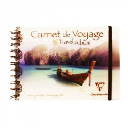 Carnet de voyage Clairefontaine, 180 g, grain blanc, 30 F