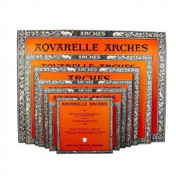 Papier aquarelle grain torchon Arches 300g collé 4 cotés