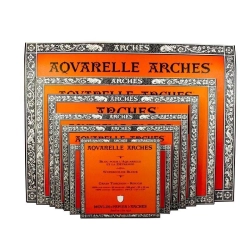 Papier aquarelle grain torchon Arches 300g collé 4 cotés