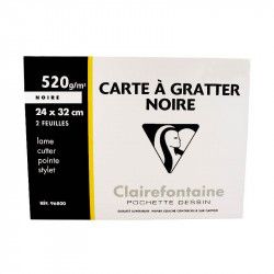 Carte à gratter noire...