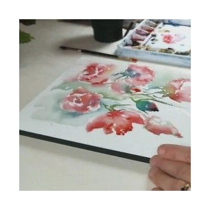 Les fleurs à l'aquarelle