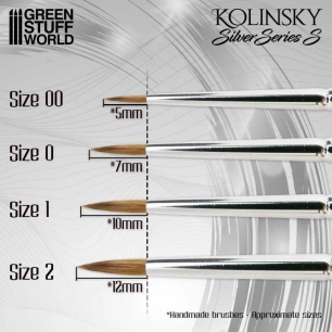 Pinceaux Poil Kolinsky pour Miniatures