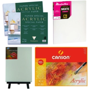 Supports pour peinture acrylique