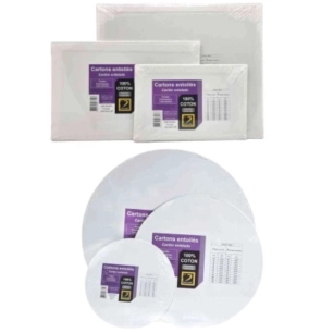 Cartons entoilés pour peinture acrylique