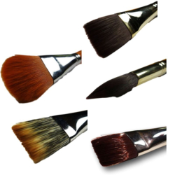 Pinceaux synthétiques pour peinture à l'huile