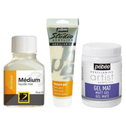 Médiums et additifs pour peinture acrylique