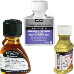 Médiums et additifs peinture à l'huile