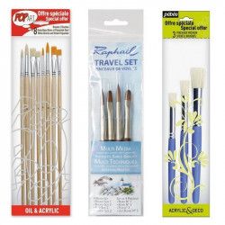 Set de pinceaux pour peinture acrylique