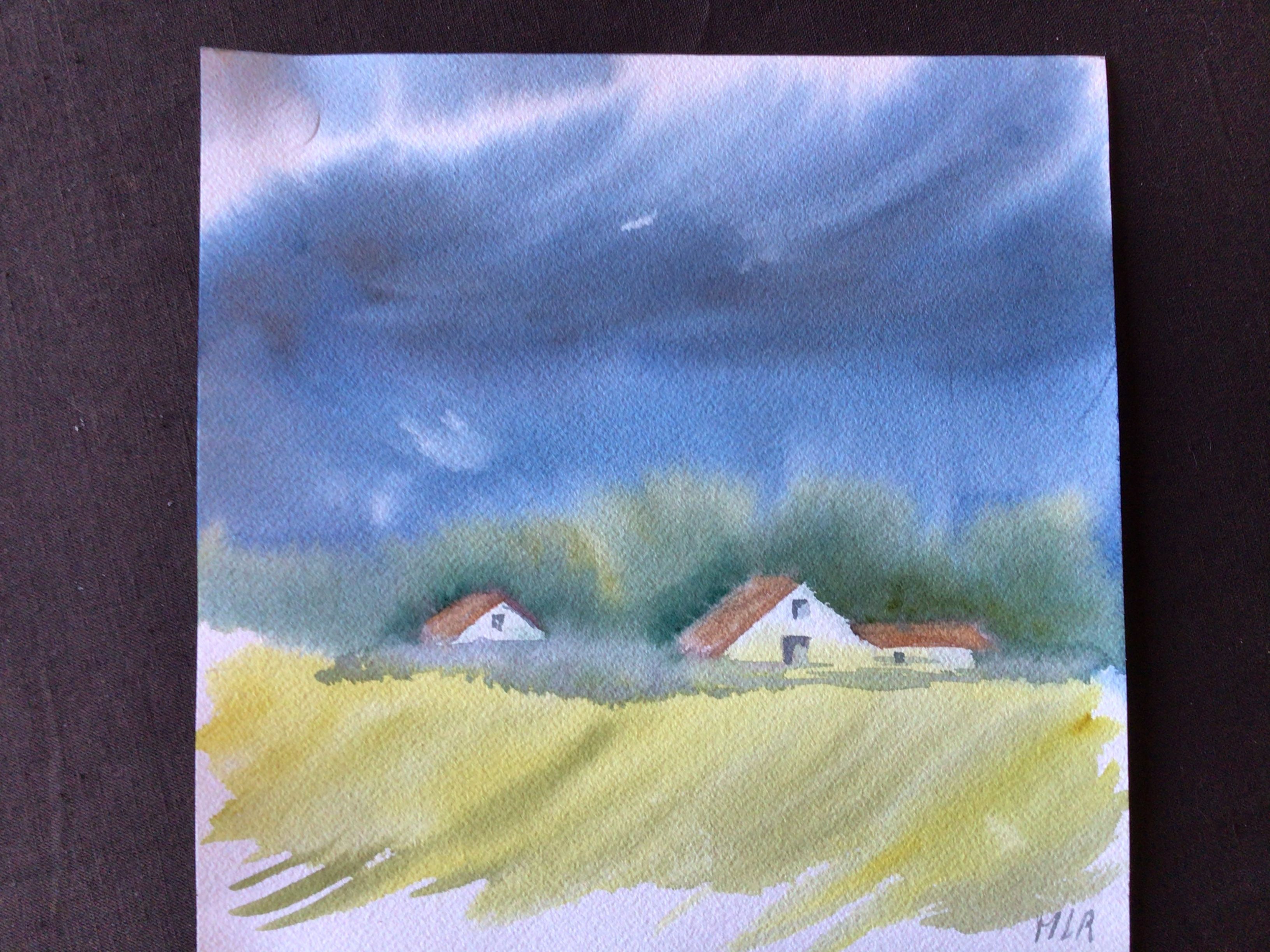 Des Ciels changeants à l'Aquarelle : Le Printemps ! de Marie-line le 07 avril 2021