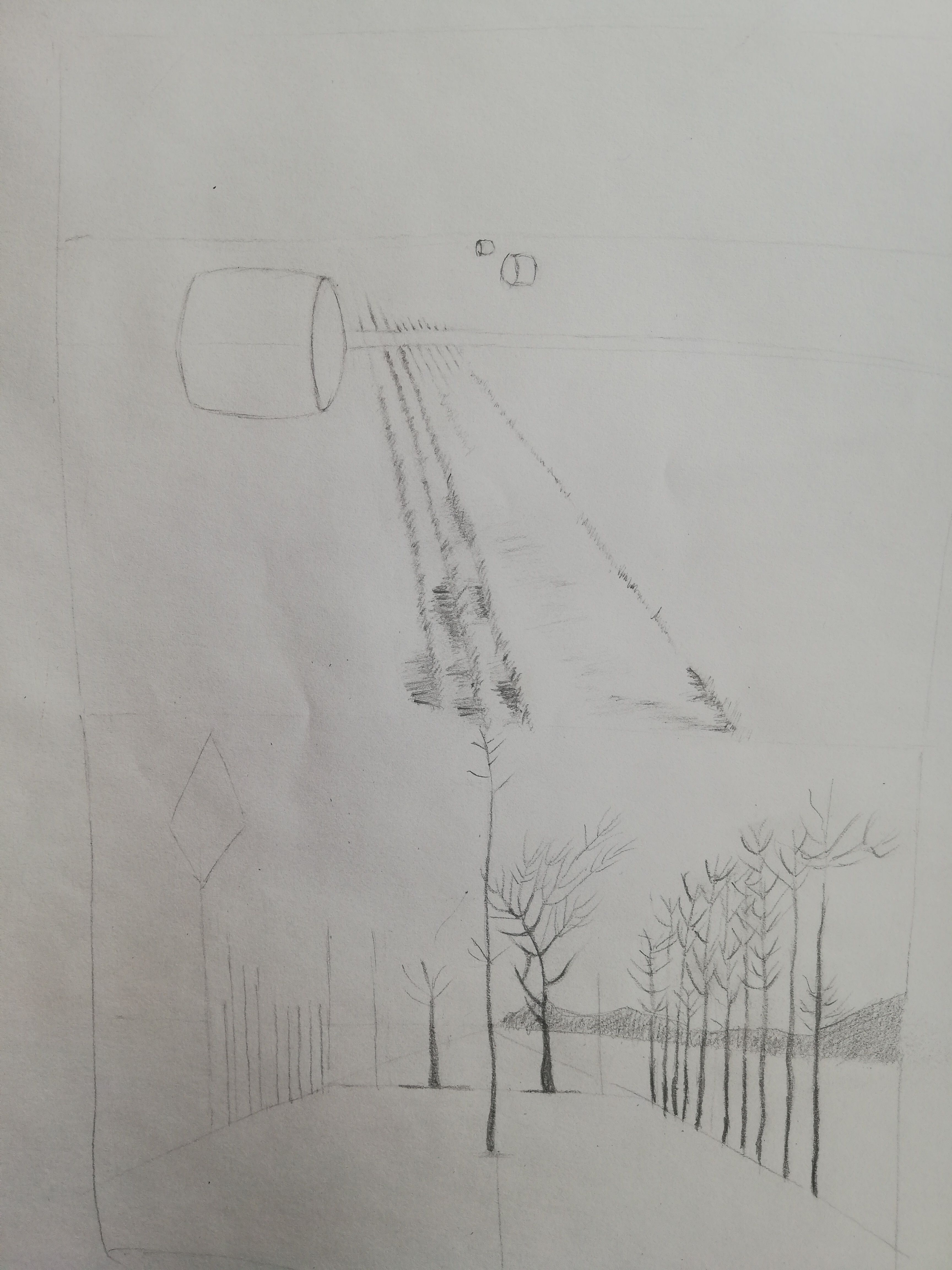 Perspective de paysage en Dessin de Dina le 09 mai 2021