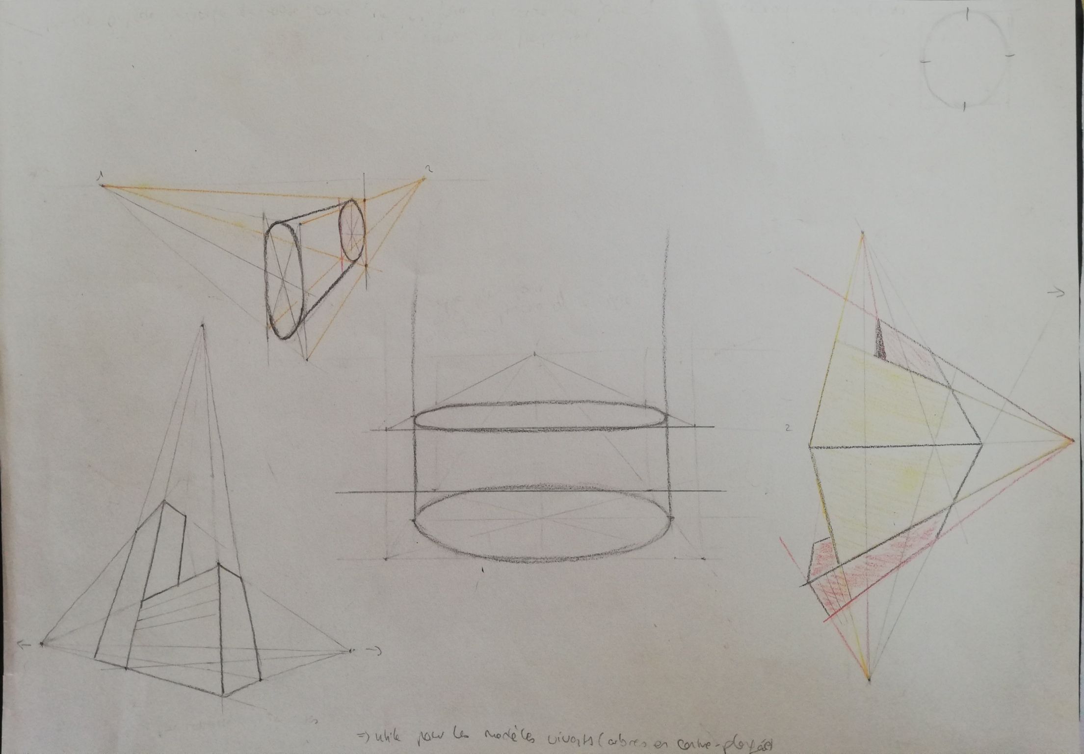 Dessiner cercles et cylindres en perspective de Dina le 09 mai 2021