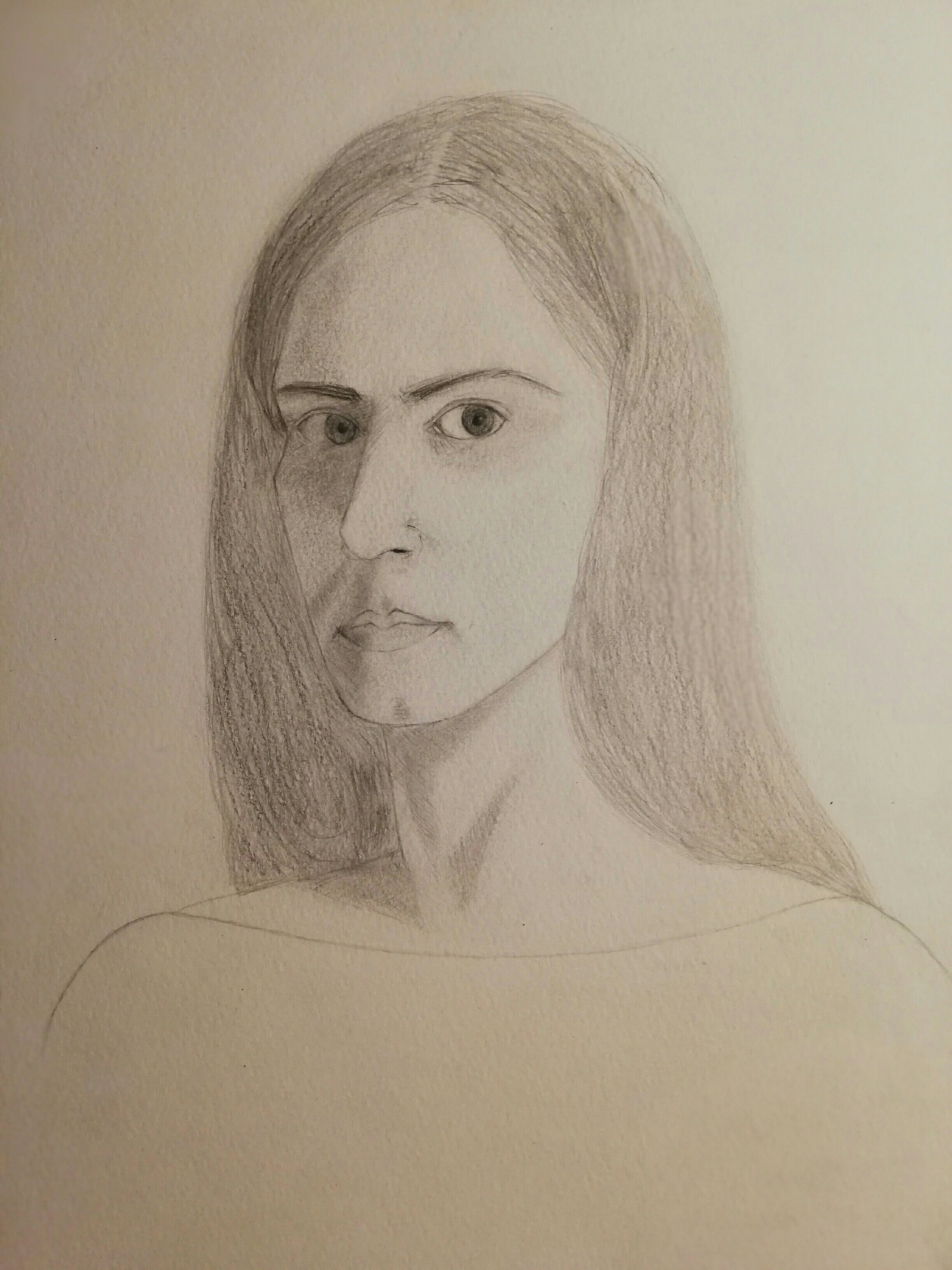 Dessiner son Autoportrait de Dina le 09 mai 2021