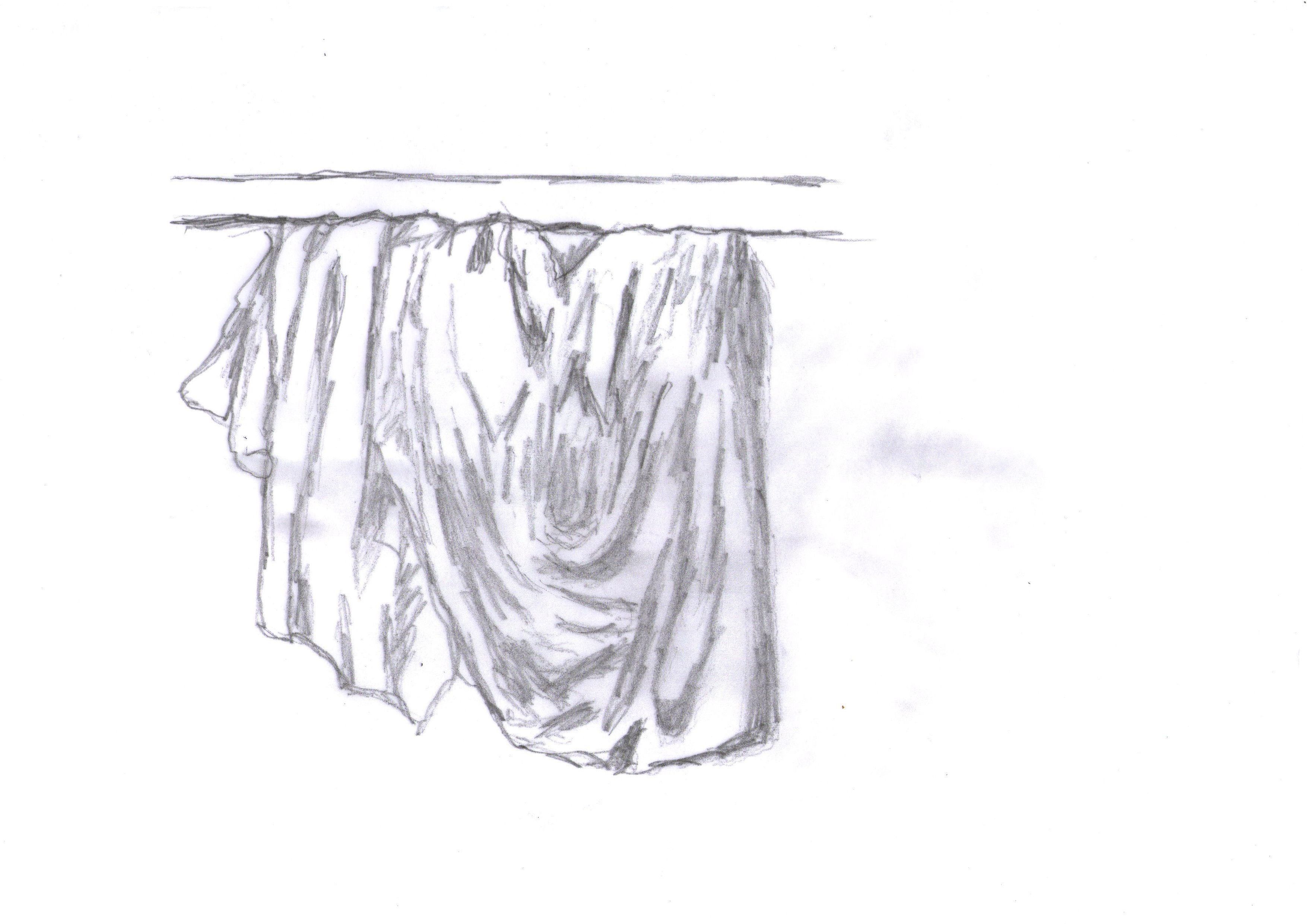 Dessiner un Drapé en dessin d'observation de Marie ange le 13 mai 2021