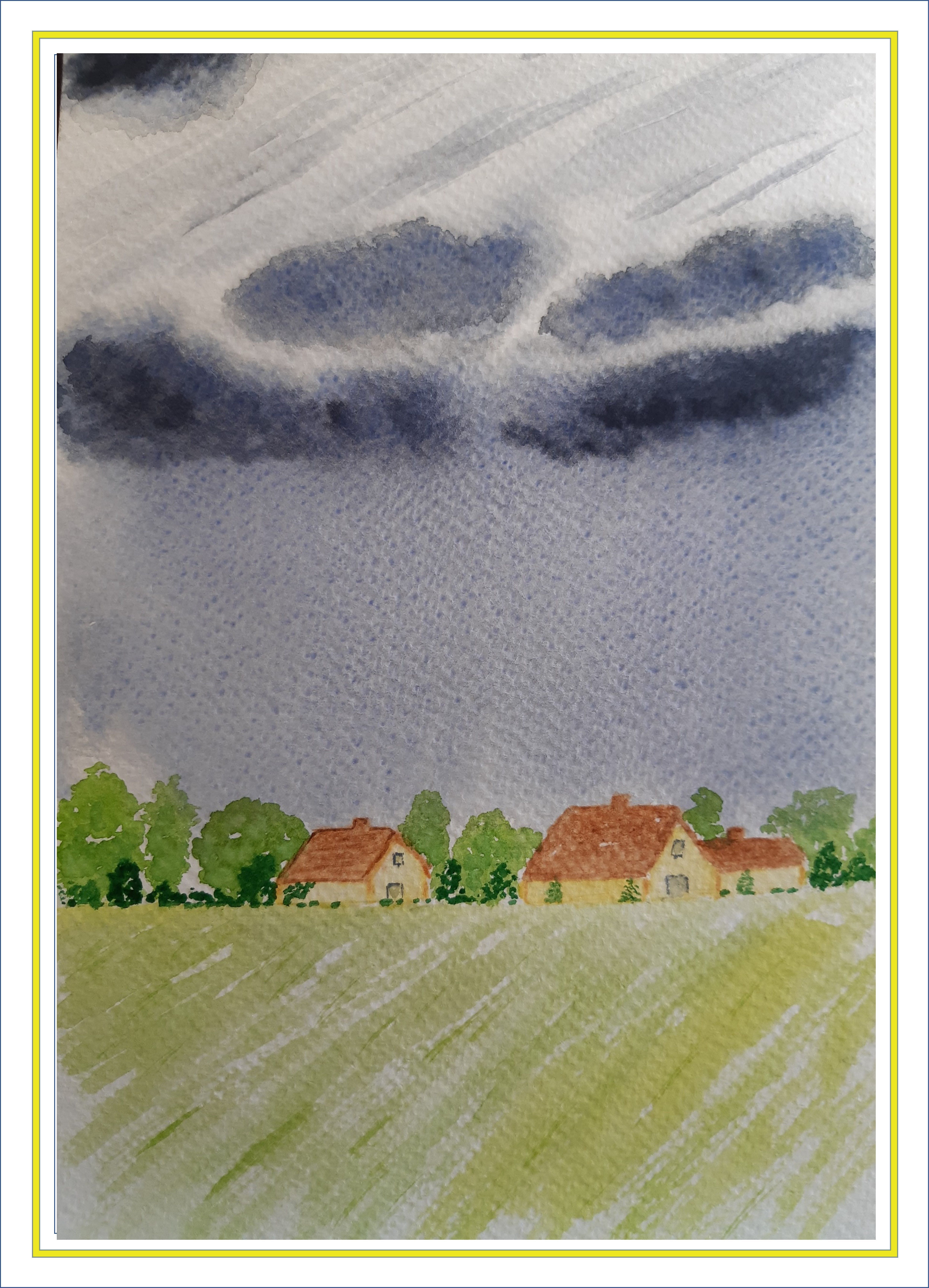 Des Ciels changeants à l'Aquarelle : Le Printemps ! de Christian le 19 septembre 2021