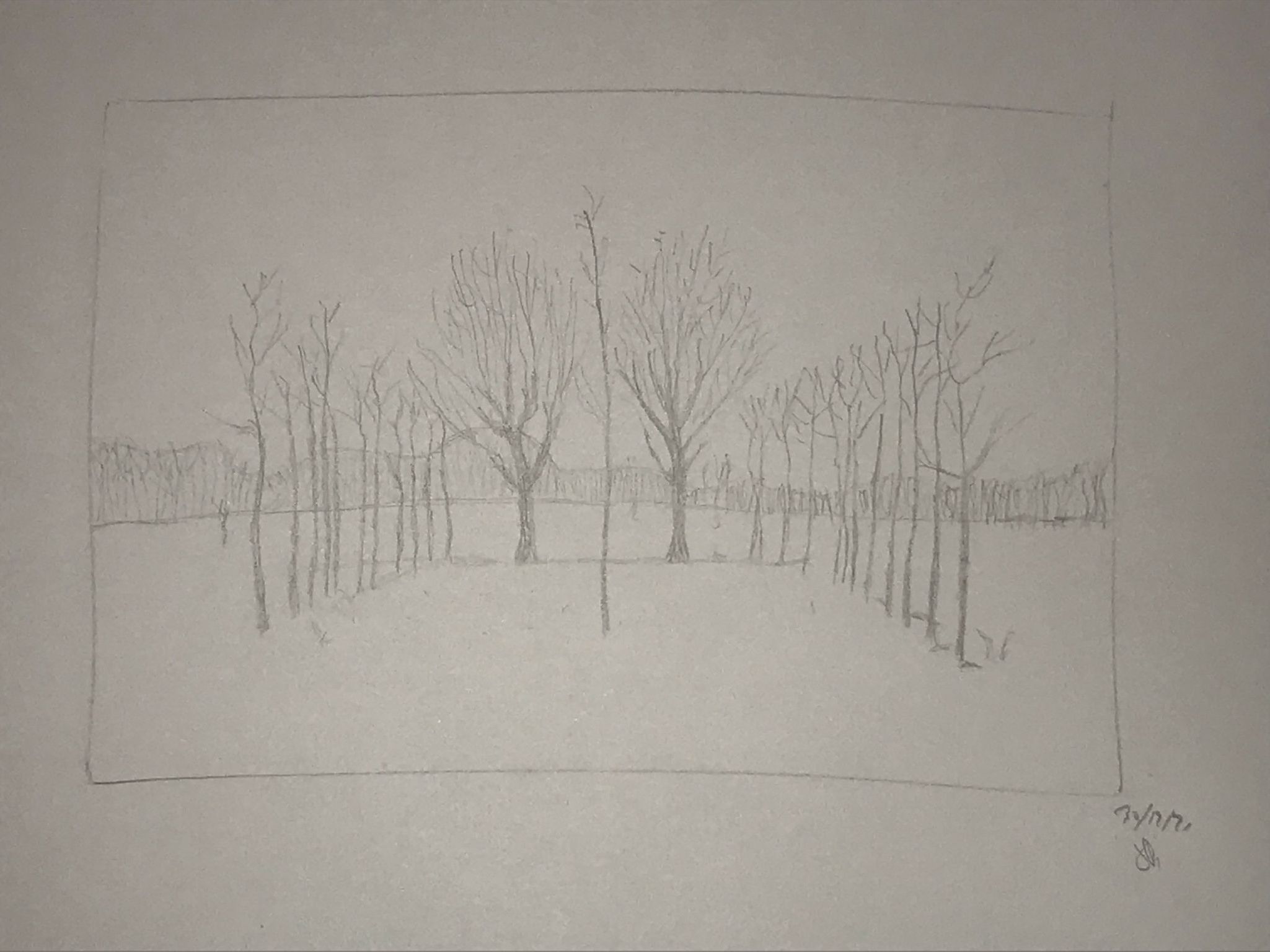 Perspective de paysage en Dessin de Jean pierre le 30 décembre 2021