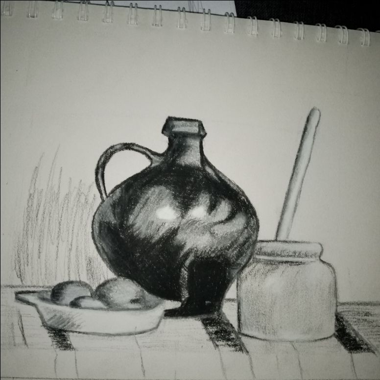 Dessiner une nature morte simple de Jessica le 05 janvier 2022