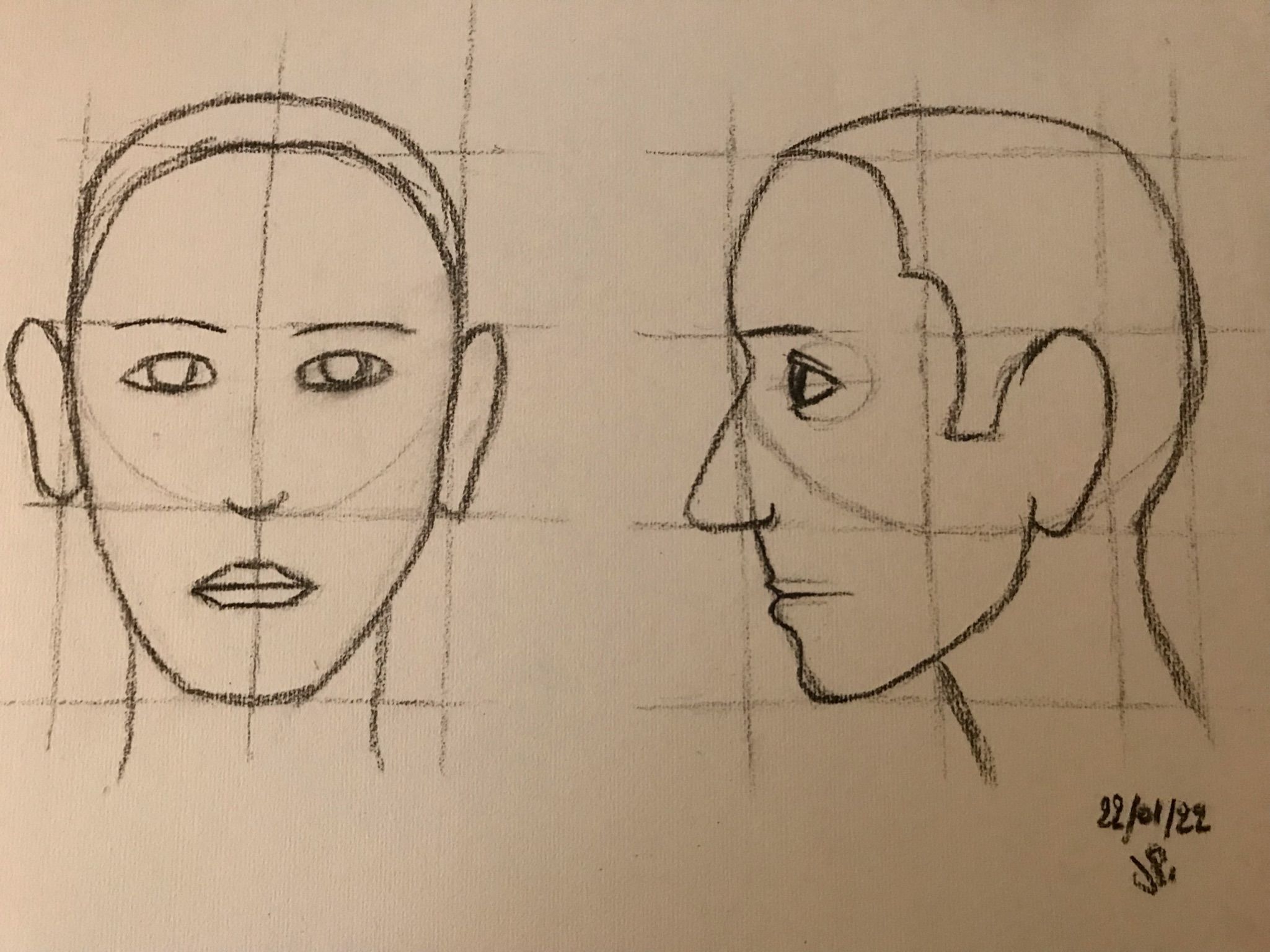 Les Proportions du visage en Dessin de Jean pierre le 22 janvier 2022