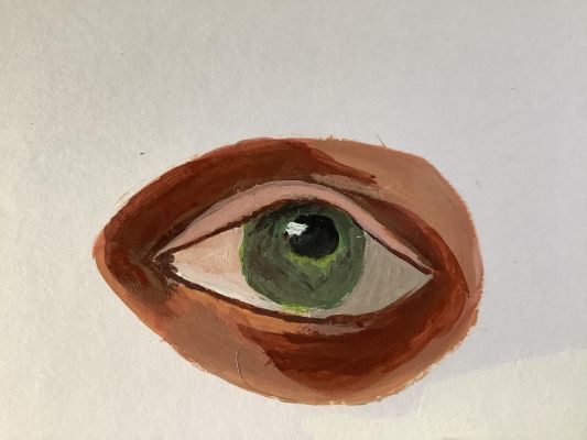 Comment peindre un oeil à l'acrylique ? de Chantal le 19 février 2022