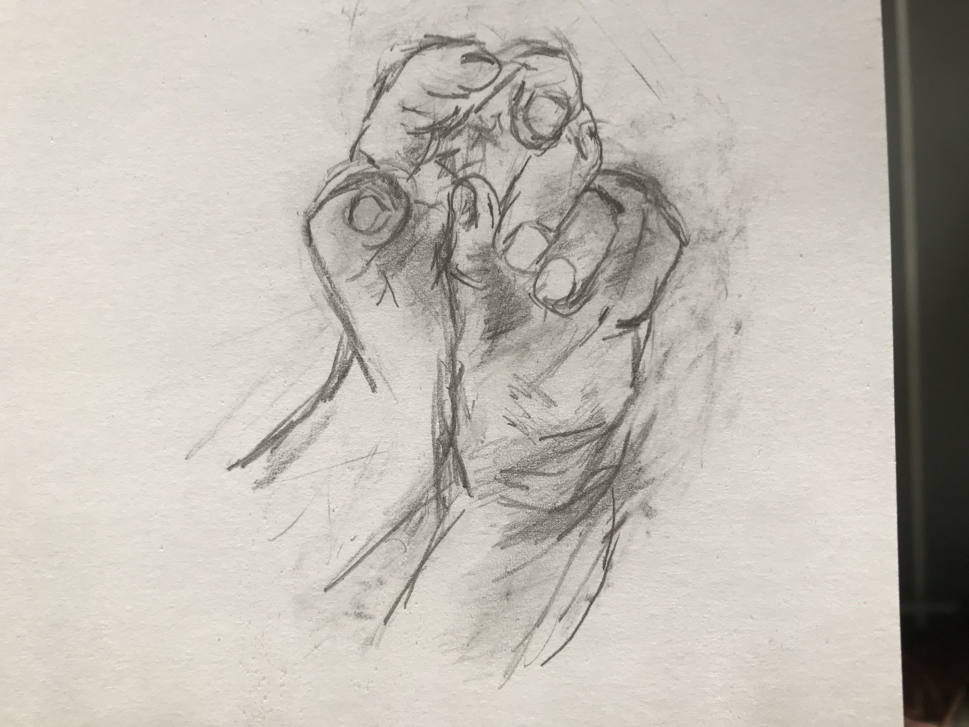 Dessiner les mains d'un senior de Dominique le 19 février 2022