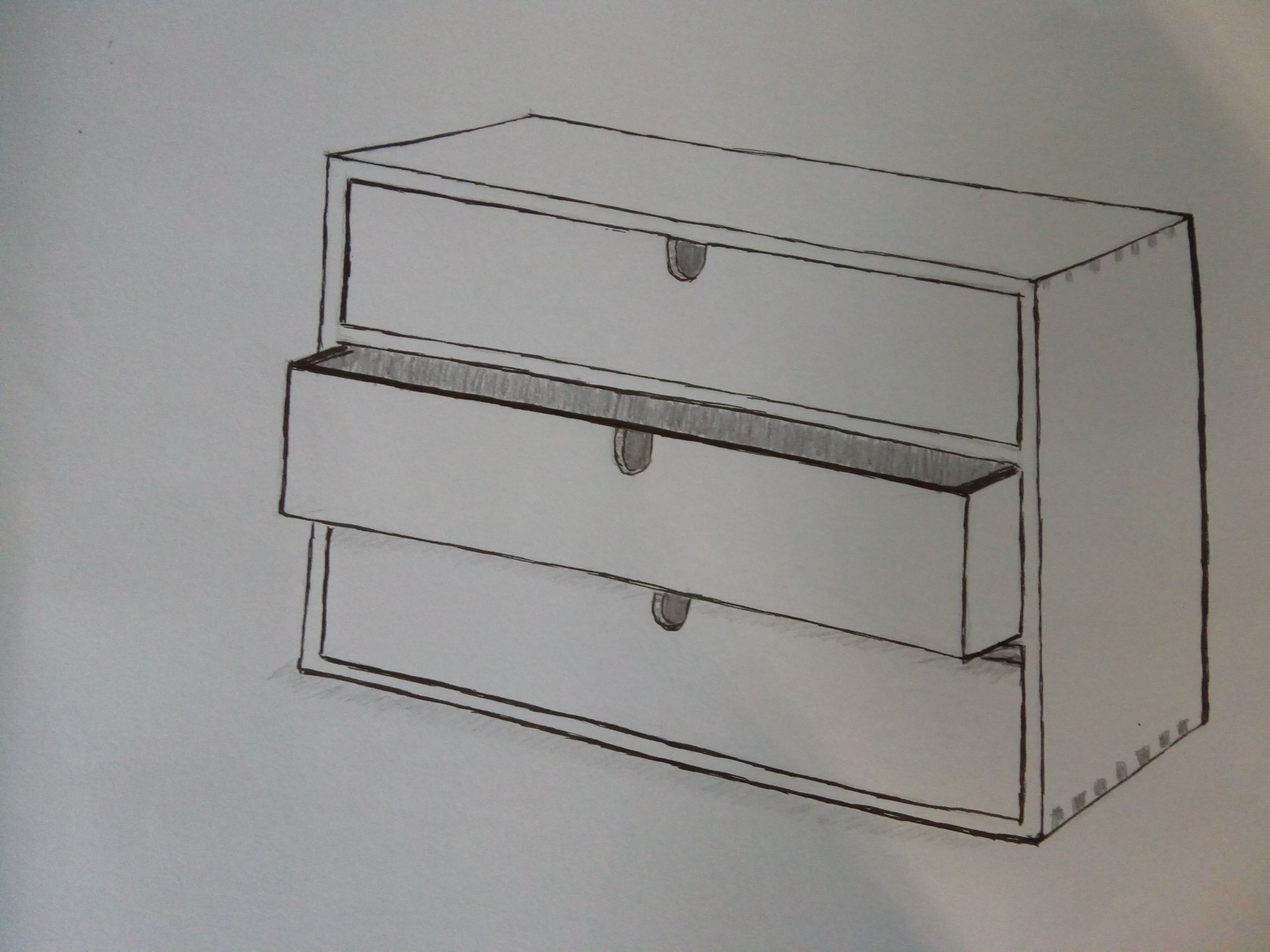Dessiner un objet simple en perspective de Sylvie le 21 février 2022