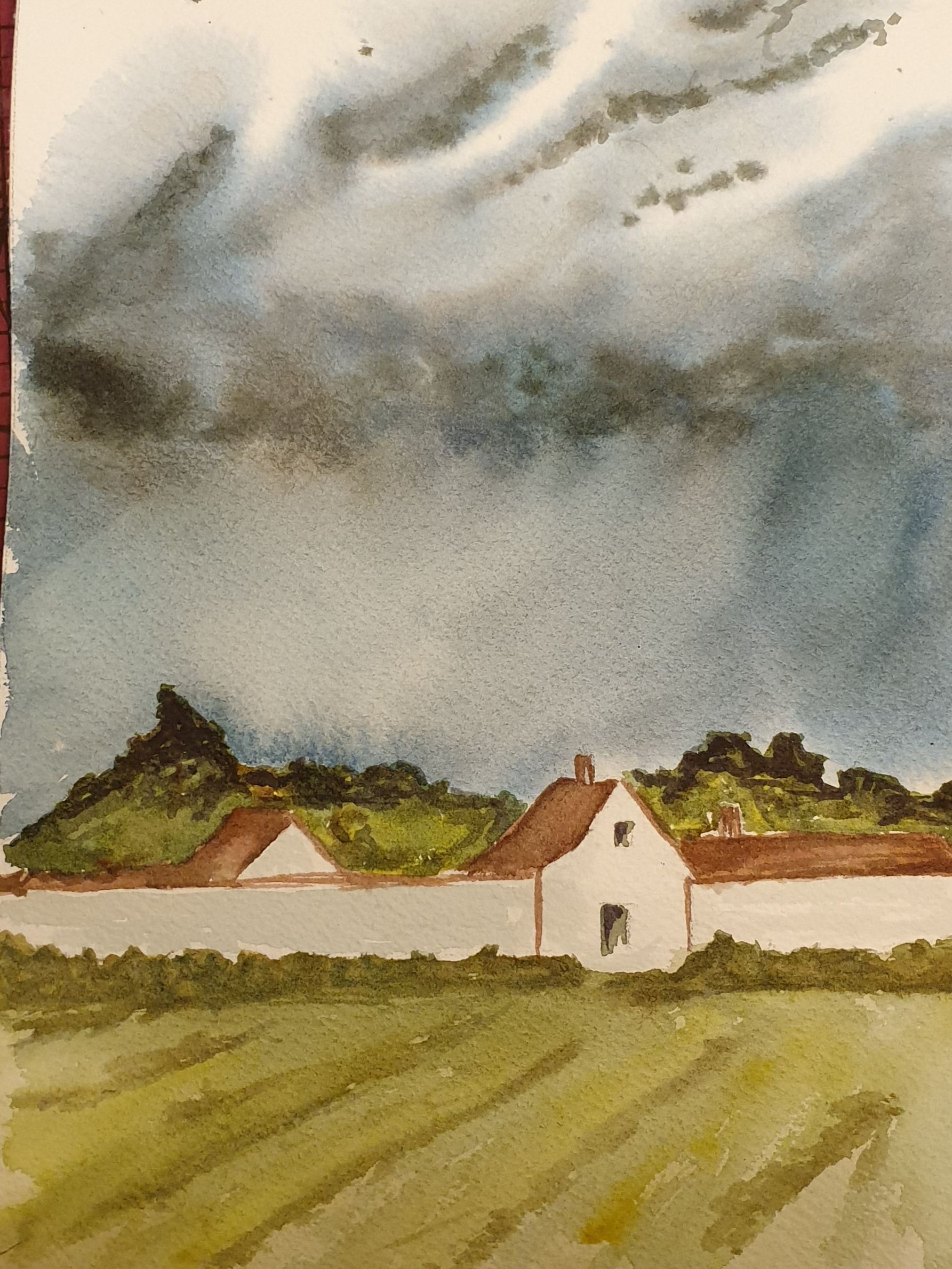 Des Ciels changeants à l'Aquarelle : Le Printemps ! de Vinciane le 24 février 2022