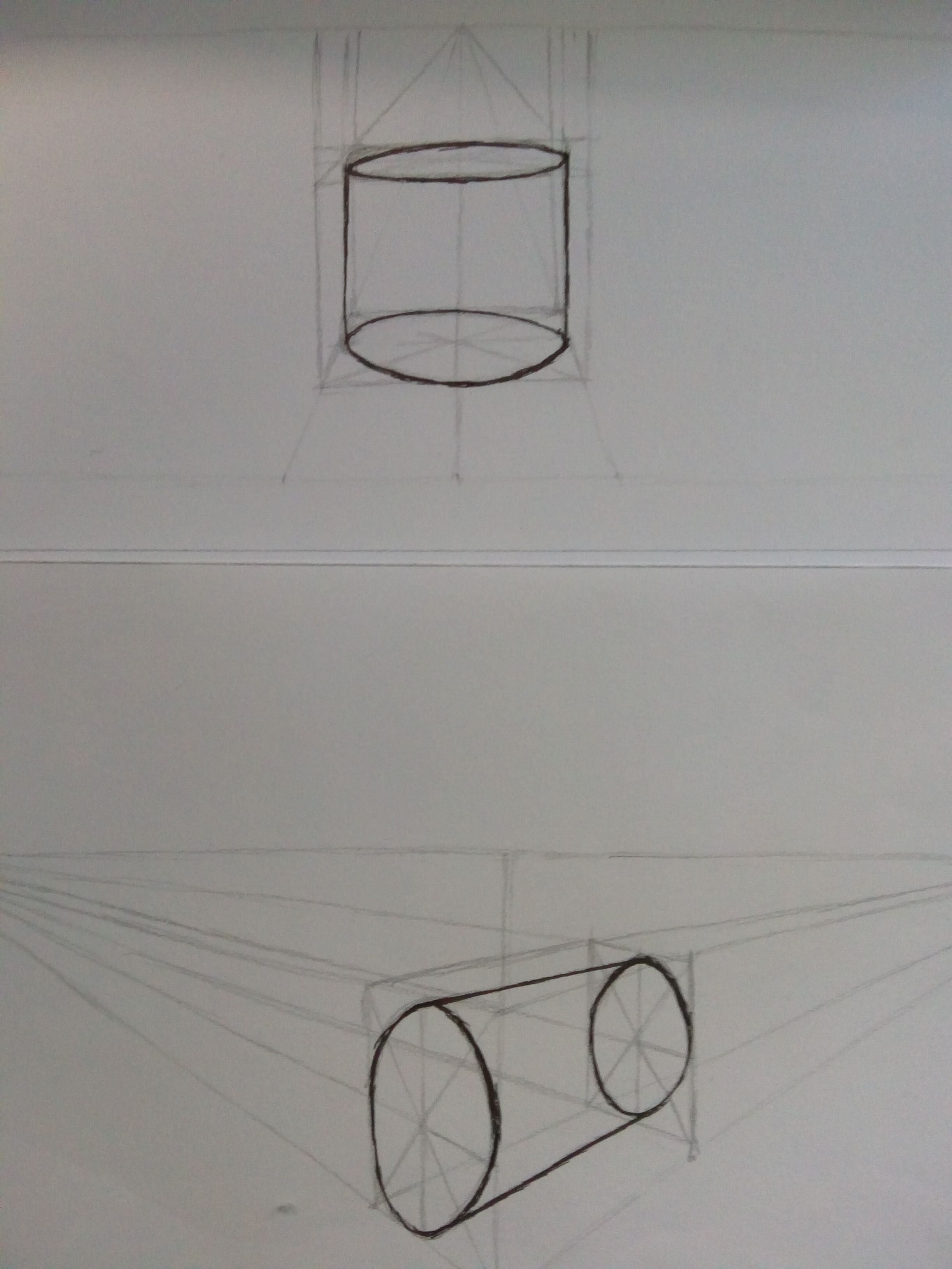 Dessiner cercles et cylindres en perspective de Sylvie le 25 février 2022