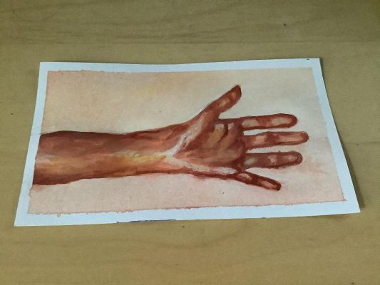Peindre la chair : un bras à l'Acrylique de Chantal le 13 mars 2022