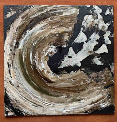 Huile au couteau Univers abstrait de Marie-christine le 13 mars 2022