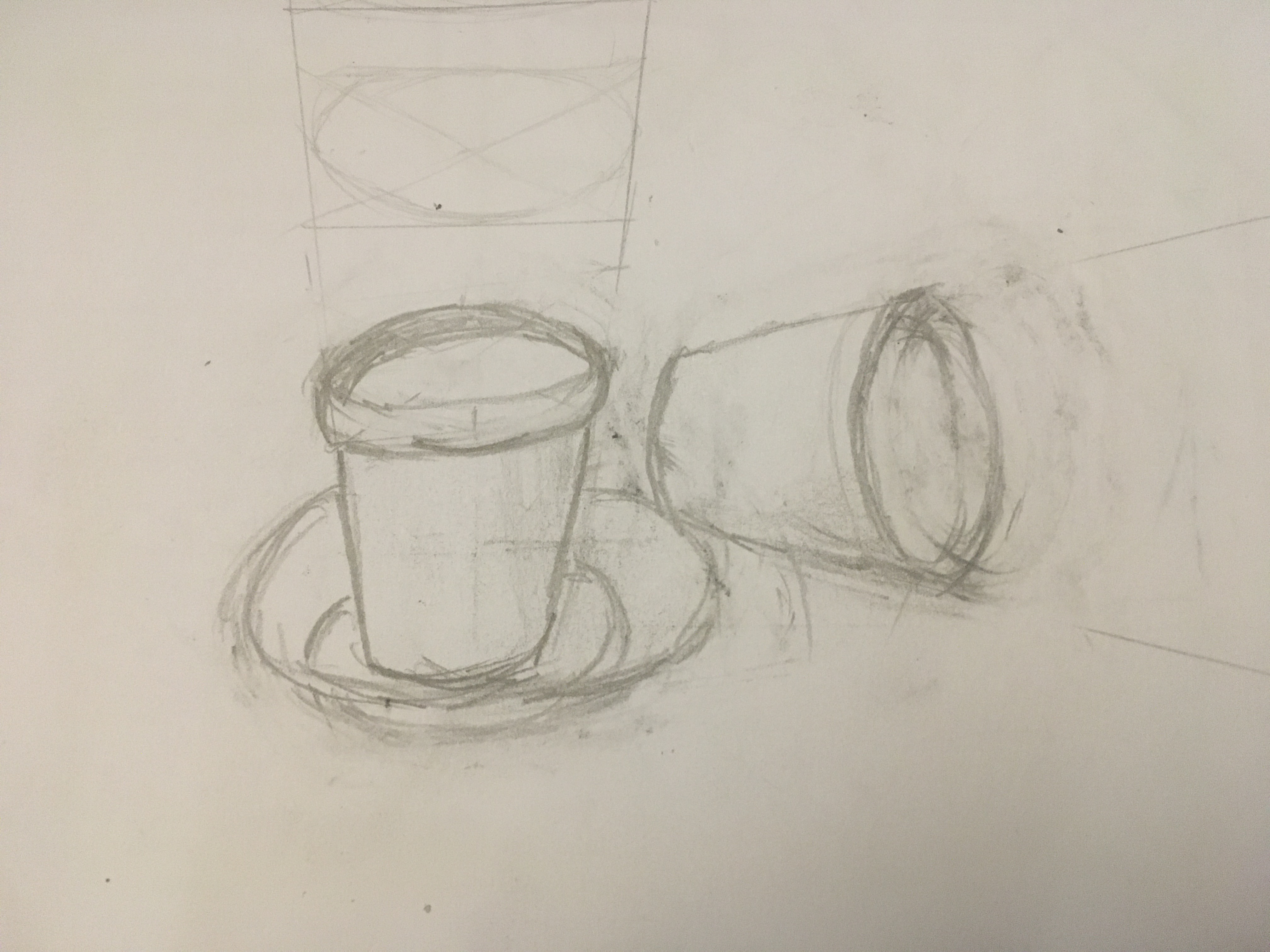 Dessiner une nature morte au pot de terre de Dominique le 27 mars 2022