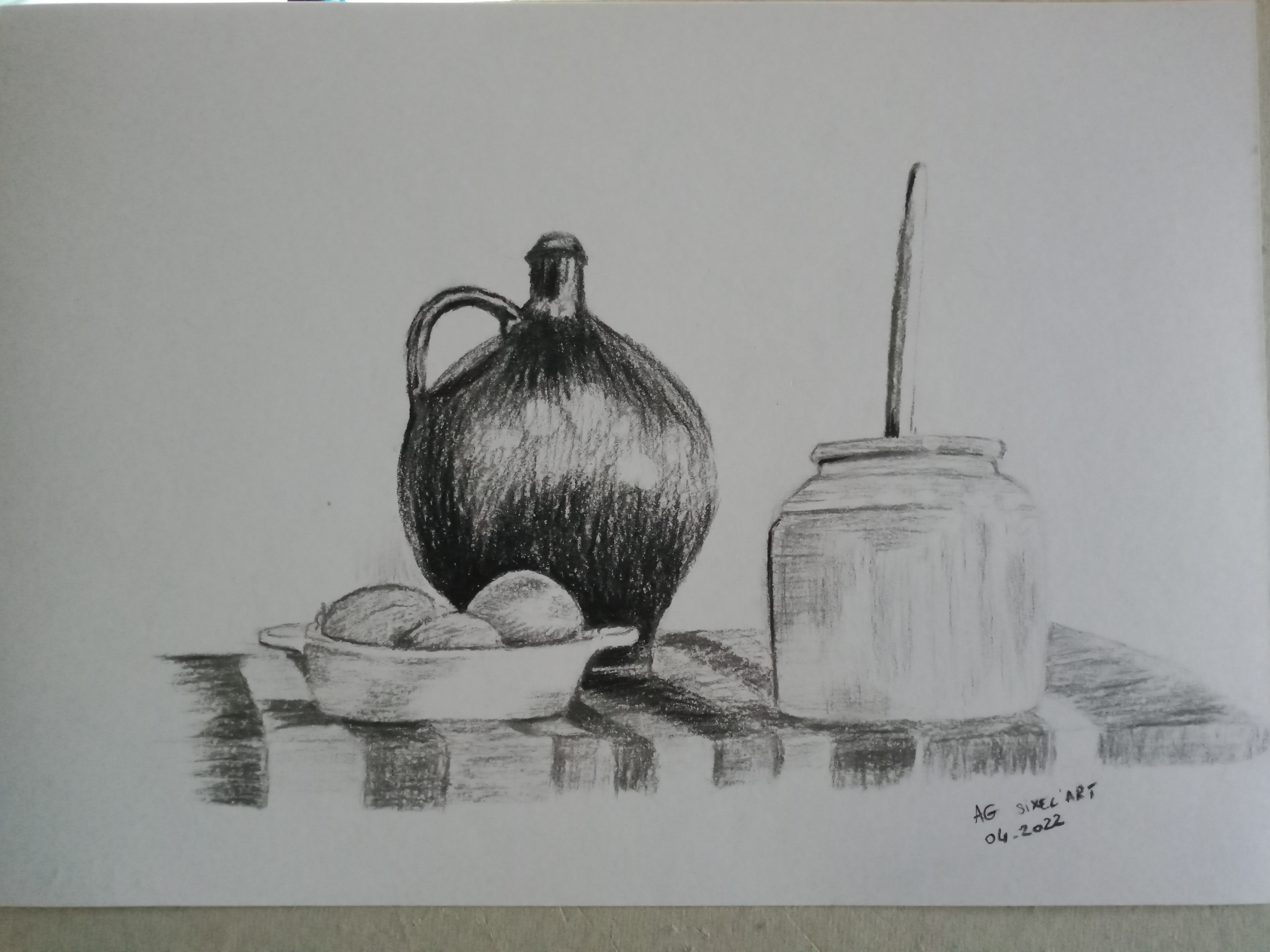 Dessiner une nature morte simple de Audrey le 04 avril 2022