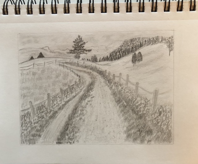 Perspective de paysage en Dessin de Jessica le 18 avril 2022