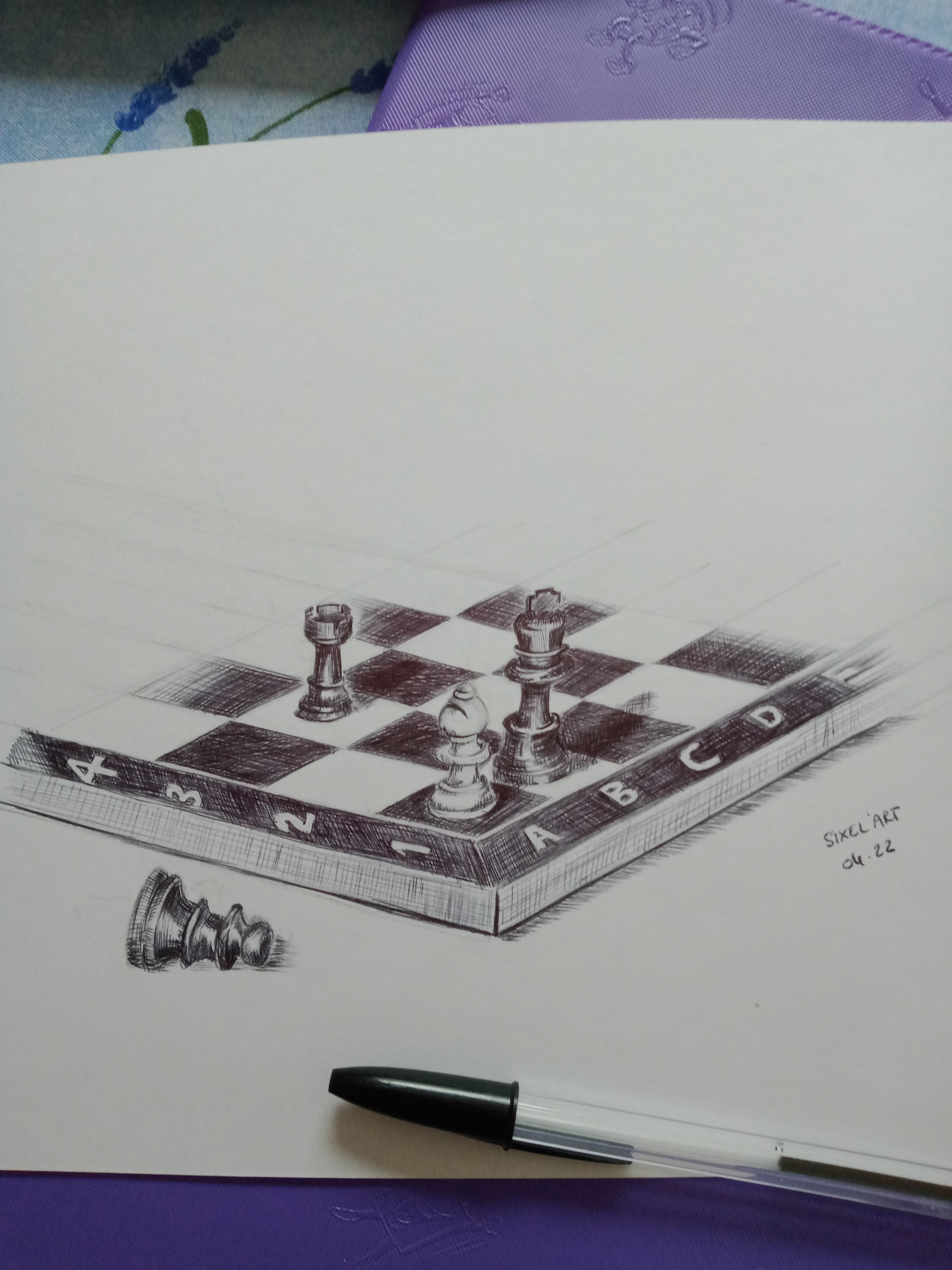 Dessiner un Échiquier Séquence 03 de Audrey le 20 avril 2022
