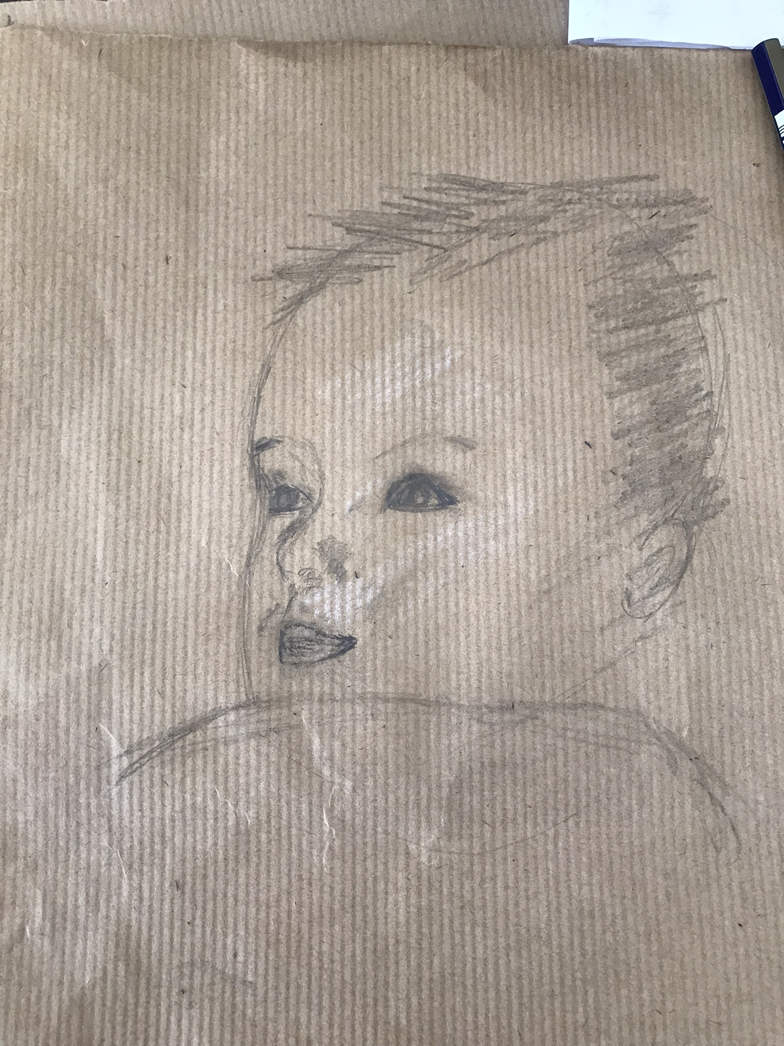 Dessiner le visage d'un bébé de Dominique le 26 avril 2022