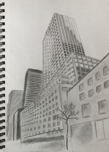Dessiner un paysage Urbain de Jessica le 27 avril 2022
