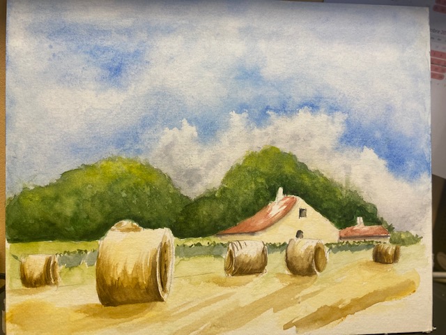 Des Ciels changeants à l'Aquarelle : l'été ! de Régine le 28 avril 2022