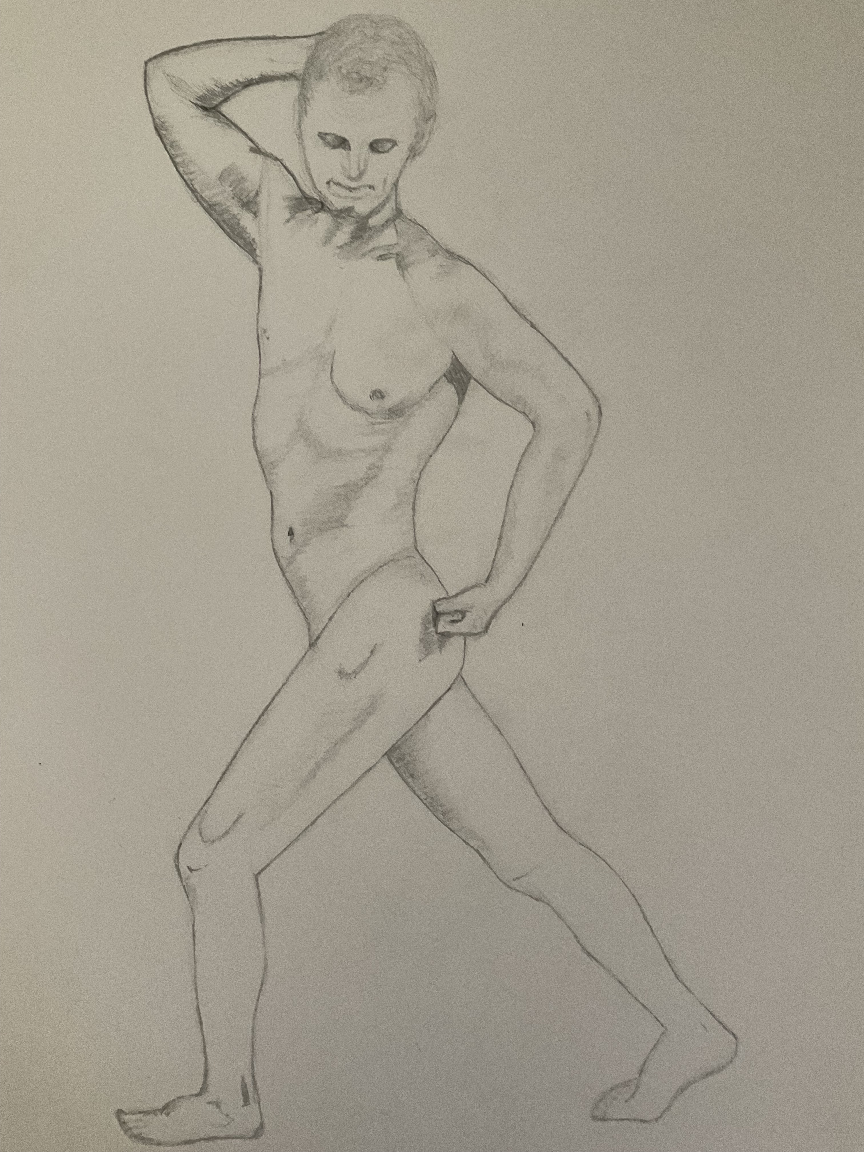 Pose simple en modèle vivant de Sylvie le 05 mai 2022