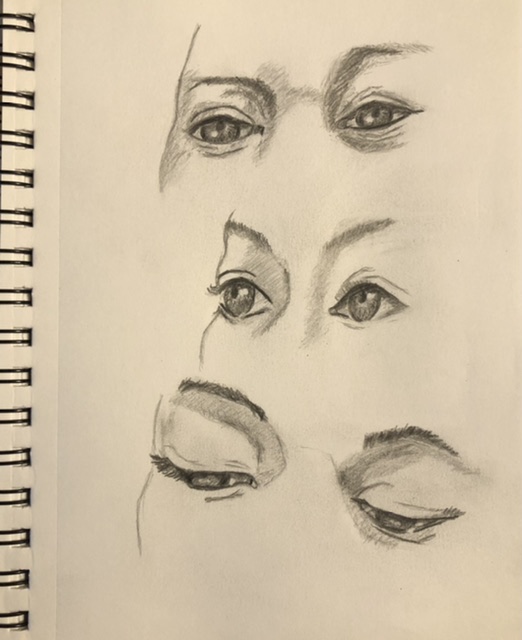 Apprendre à dessiner le visage : Les yeux de Jessica le 19 mai 2022