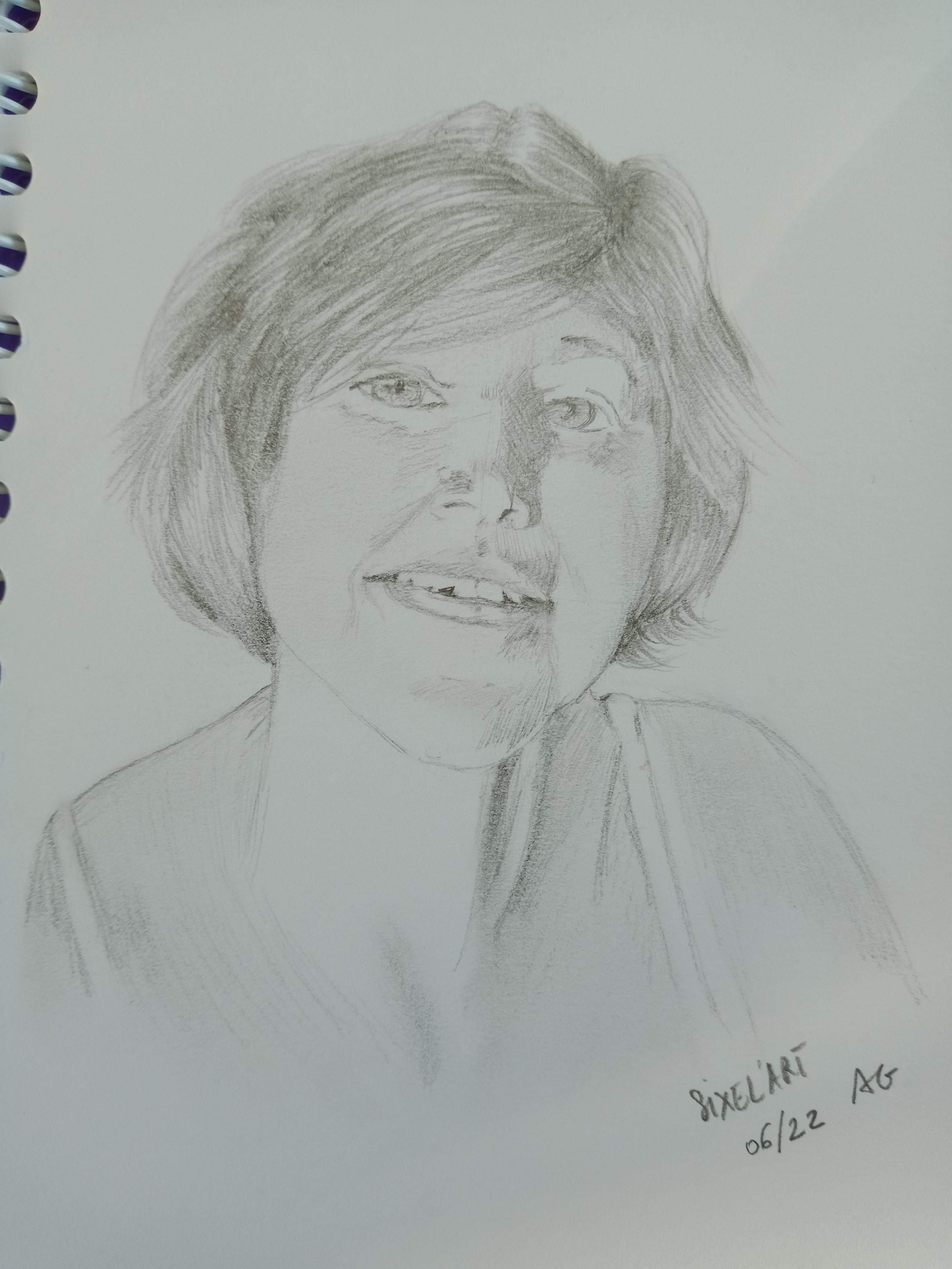 Dessiner son Autoportrait de Audrey le 03 juin 2022