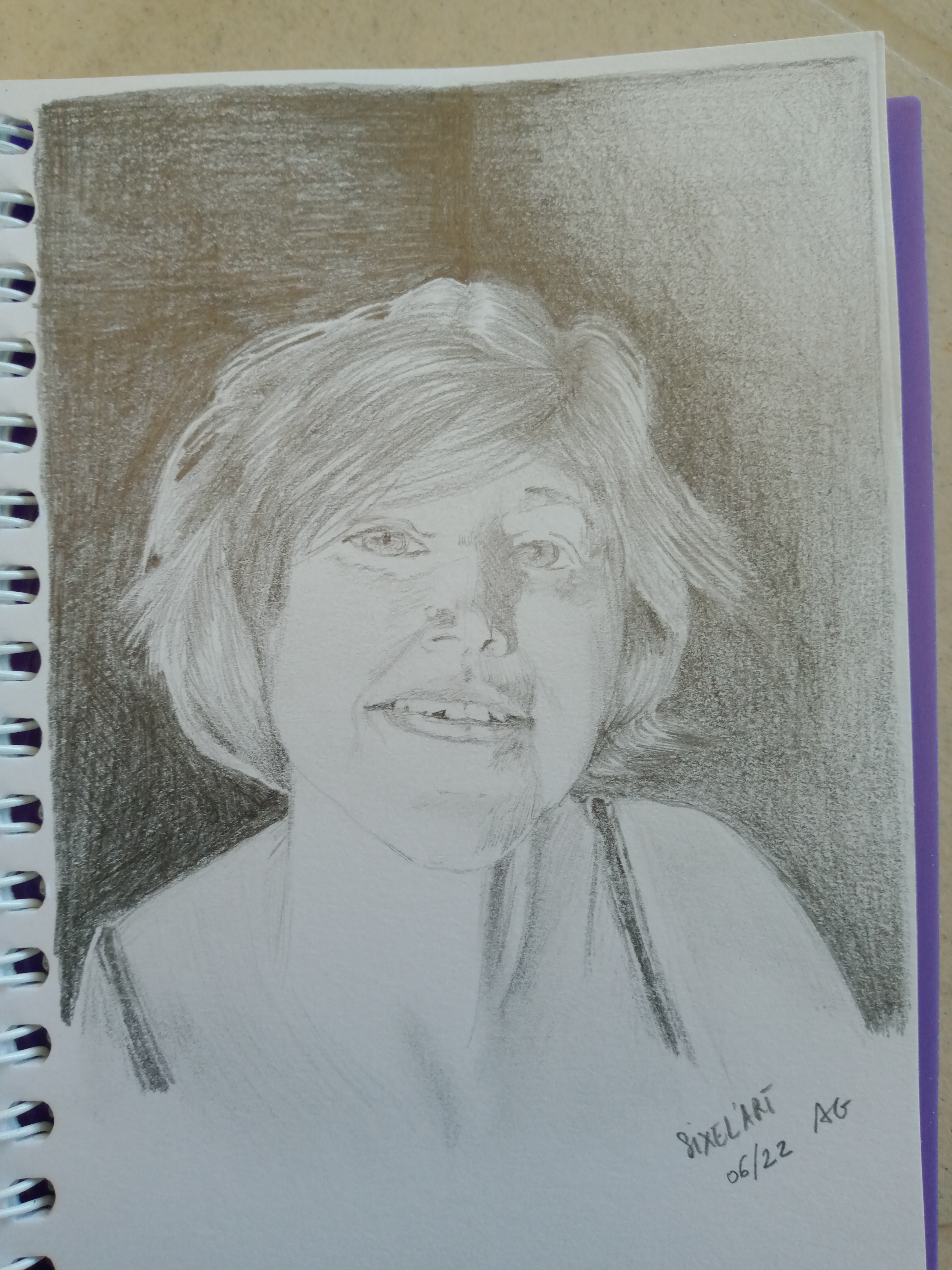 Dessiner son Autoportrait de Audrey le 03 juin 2022