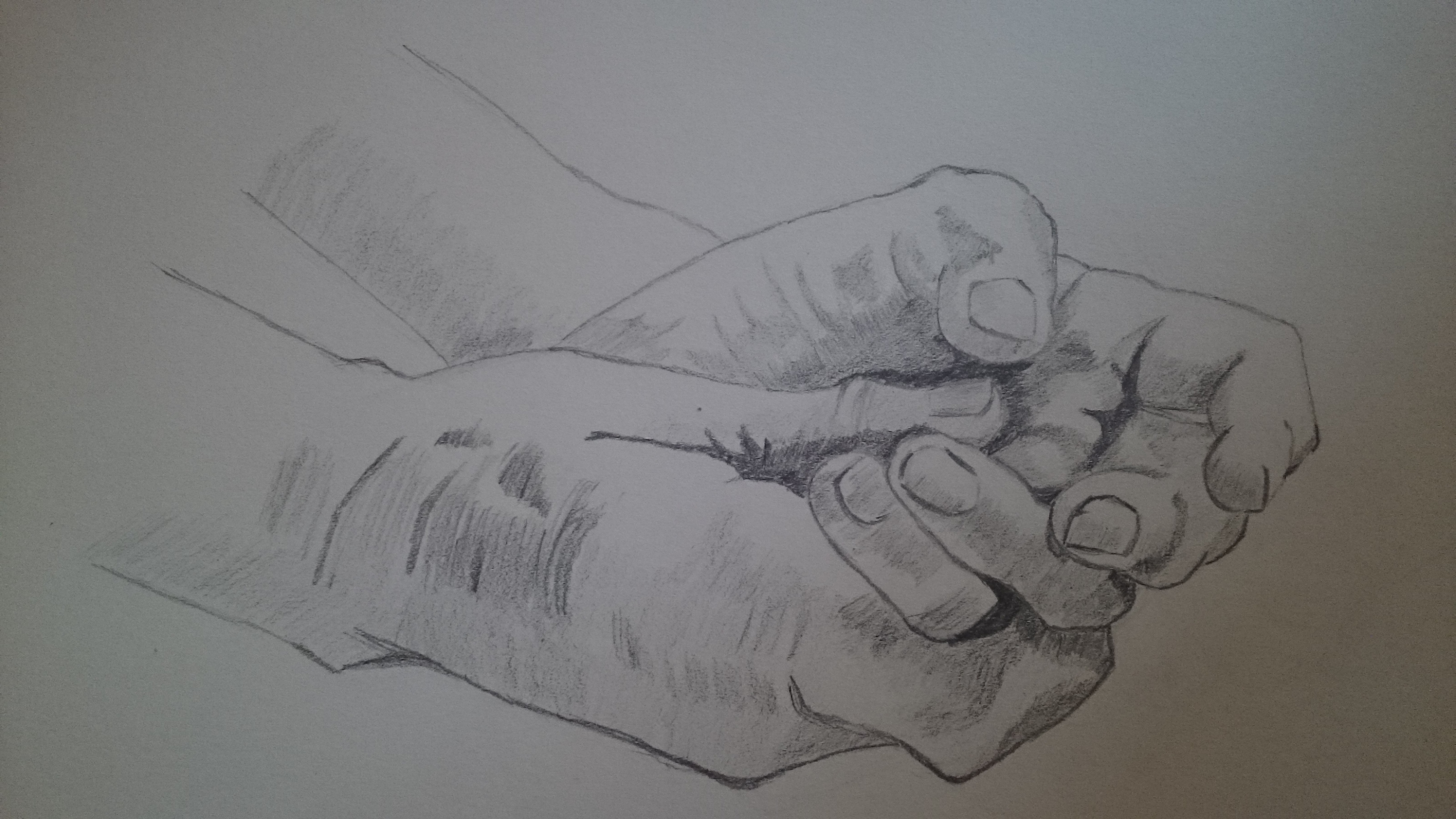 Dessiner les mains d'un senior de Françoise le 08 juin 2022