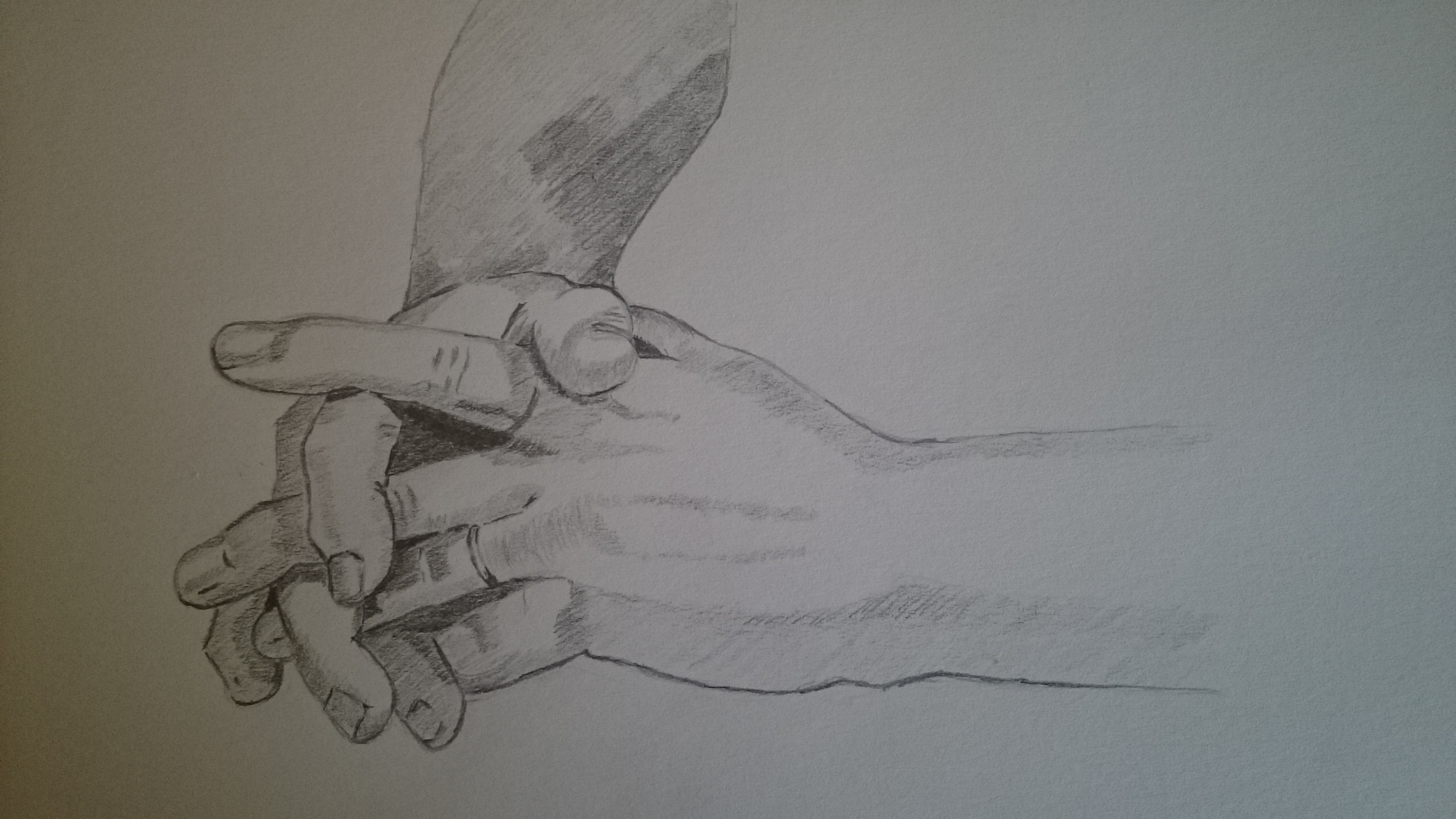 Dessiner les mains pose complexe de Françoise le 14 juin 2022