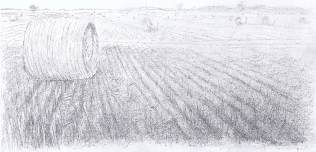 Perspective de paysage en Dessin de Muriel le 01 juillet 2022