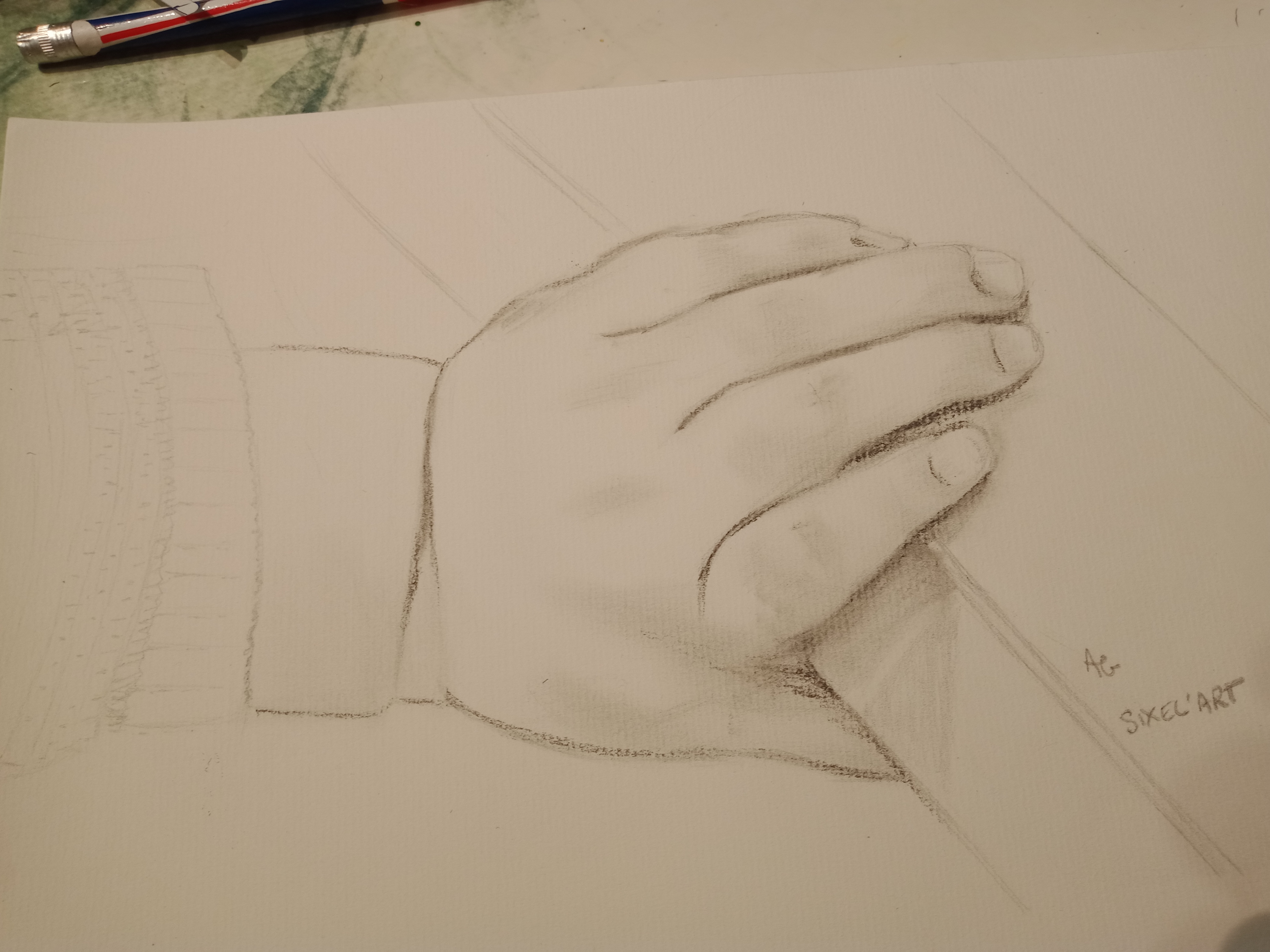 Dessiner les mains d'un bébé de Audrey le 10 juillet 2022